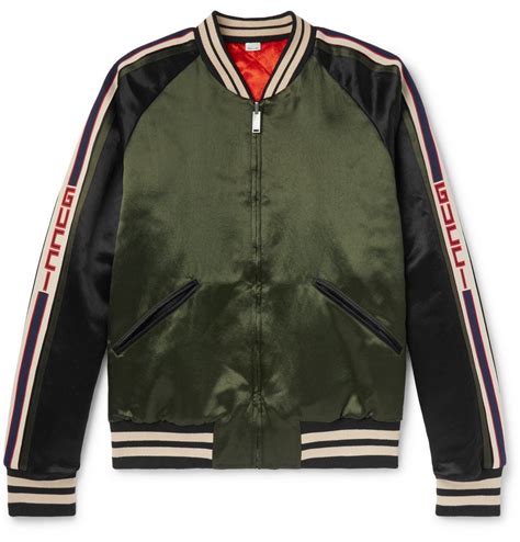 gucci bomber jacket mens cheap|gucci men's denim trucker jacket.